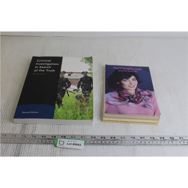 (2) Books - Criminal Investigation - The Knaughty Look Scarf Book