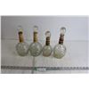 Image 1 : (4) Glass Liqueur Bottles Various Sizes