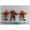 Image 1 : (3) 1980's Rubber Wrestling Figurines
