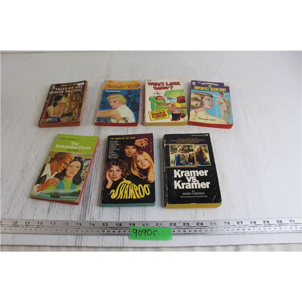 (7) Book Lot - Kramer vs Kramer, Romance Novels, Misc.