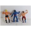 Image 5 : (3) 1980's Rubber Wrestling Figurines