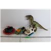 Image 1 : Lot of (4) Children's Toys - Dinosaur, Boat, Misc.