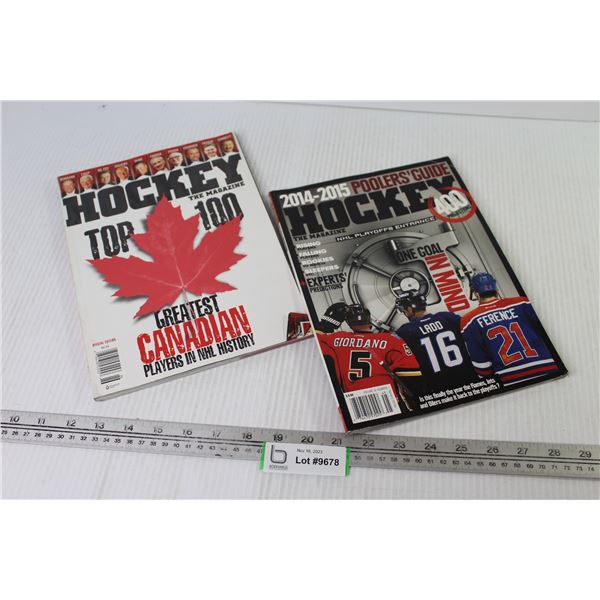 (2) Hockey Magazines - Top 100 - 2014-15 Pooler's Guide