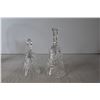 Image 5 : (2) Pinwheel Crystal Bells; Pinwheel Crystal Basket