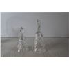 Image 6 : (2) Pinwheel Crystal Bells; Pinwheel Crystal Basket