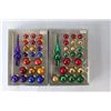 Image 3 : (2) Boxes Mini-Glass Christmas Ornaments - Sealed