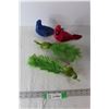 Image 1 : (4) Bird Ornaments