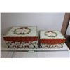 Image 1 : (2) Christmas Storage Boxes