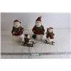 Image 1 : 4-Piece Snowman Family Decorations