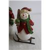 Image 2 : 4-Piece Snowman Family Decorations