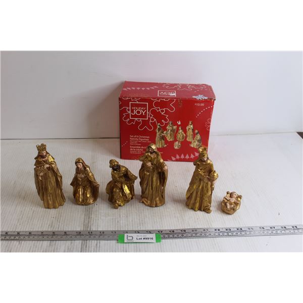 (6) Nativity Christmas Figurines