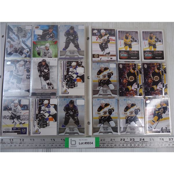 * (2) Folders of Cards Featuring Anze Kopitar and David Krejci