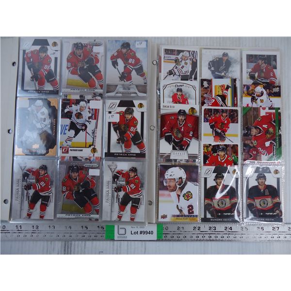 * (2) Folders of Cards Featuring Patrick Kane and Duncan Keith