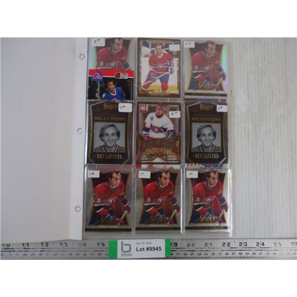 * Folder of Cards Featuring Hall of Famer Guy Lafleur