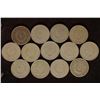 Image 2 : 13 LIBERTY "V" NICKELS 1900-1912 ONE OF EACH