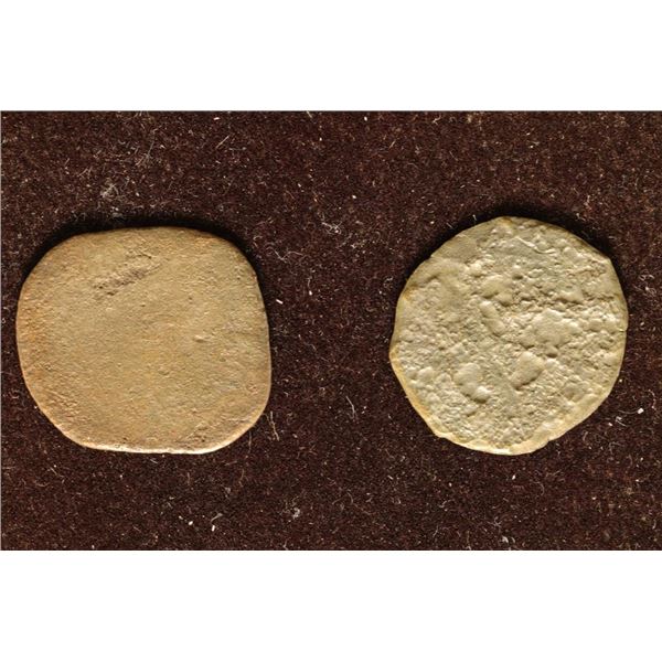 2 LATE ROMAN EMPIRE ANCIENT COINS