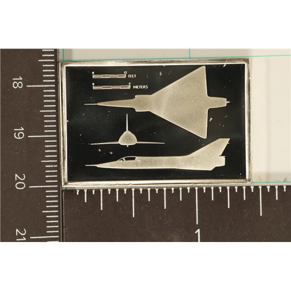.59 TROY OZ. PROOF STERLING SILVER AVIATION INGOT