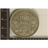 Image 1 : 1930 BULGARIA 100 LEVA .3215 OZ. ASW