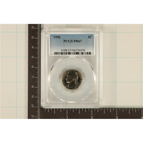 1956 JEFFERSON NICKEL PCGS PR67