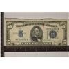 Image 1 : 1934-D US $5 SILVER CERTIFICATE BLUE SEAL, INK ON