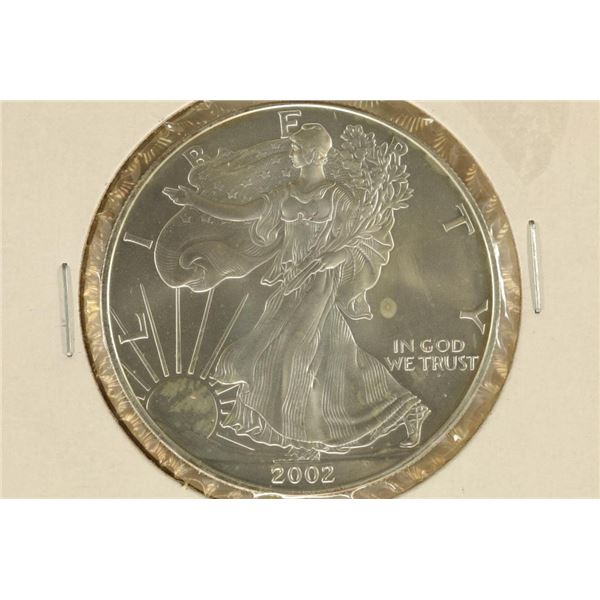 2002 AMERICAN SILVER EAGLE BRILLIANT UNC WITH