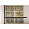 Image 1 : 6-GERMAN 5 MARK BILLS: 2-1914 AND 4-1917