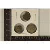 3-SILVER DIME SIZED OTTOMAN EMPIRE PARA COINS: