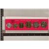 Image 1 : 1971 ISREAL 6 COIN OFFICIALCIAL MINT SET BRILLIANT