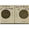 Image 2 : 1939 & 1942 GREAT BRITAIN SILVER 1 SHILLING COINS