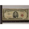 Image 1 : 1963 US $5 STAR NOTE RED SEAL