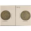 Image 1 : 1947 & 1951 DOMINICAN REPUBLIC SILVER 25 CENTAVOS