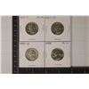 1956-D,57-D,58-D & 1958 WASHINGTON SILVER QUARTERS