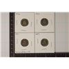 1853, 56, 89 & 1891 SILVER SEATED LIBERTY DIMES
