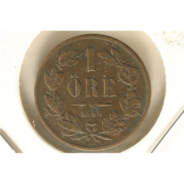 1866 SWEDEN 1 ORE