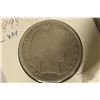 Image 1 : SEMI-KEY 1898-O SILVER BARBER HALF DOLLAR