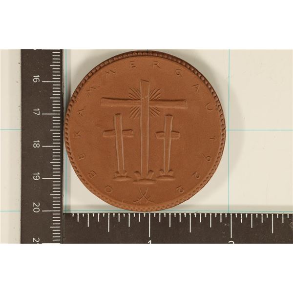 1922 GERMAN PORCELAIN OBERAMMERGAU COIN