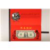 Image 1 : LUCKY MONEY NOTE FEATURING A 2009 $1 US FRN CU,