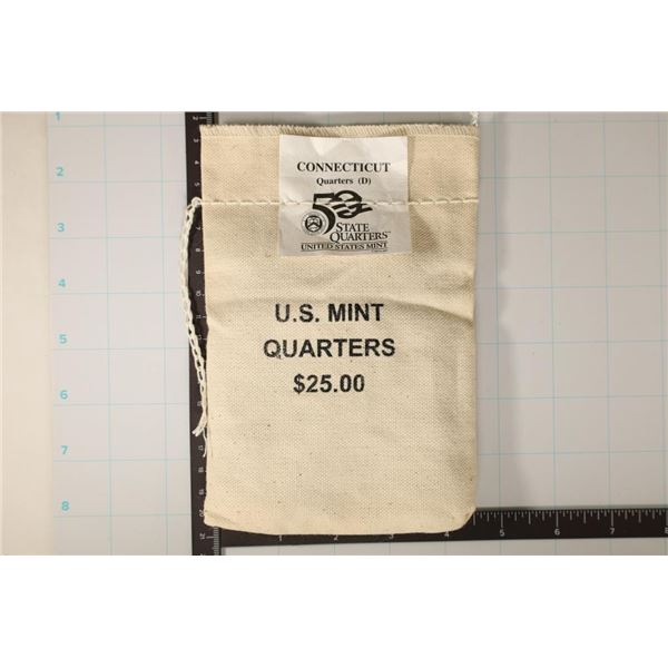 SEALED $25 US MINT BAG OF 1999-D CONNECTICUT