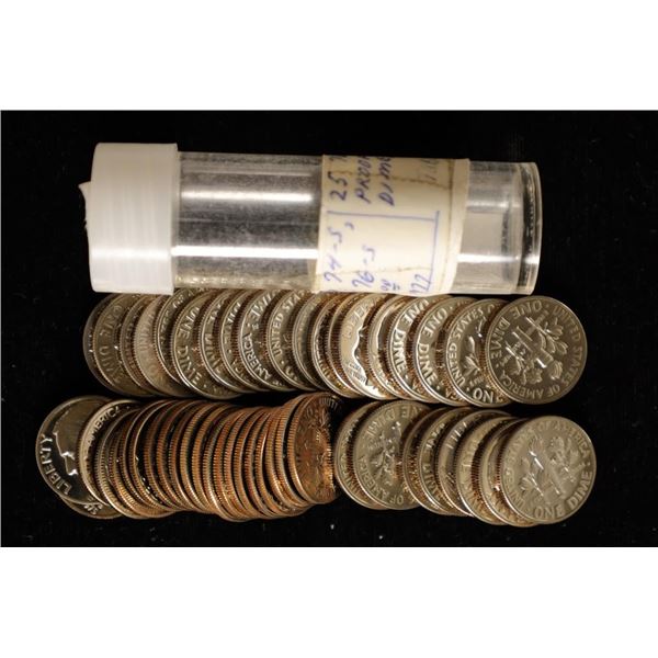 48 PROOF ROOSEVELT DIMES: 25 (1976-S), 22 (1975-S)