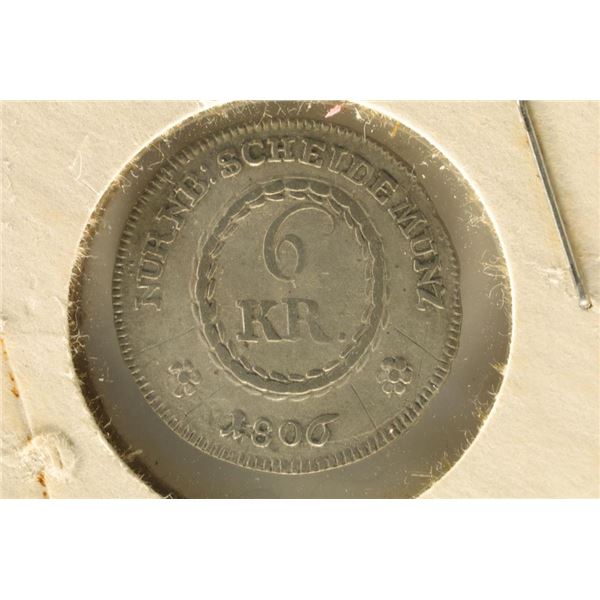 1806 GERMAN NURHBERG 6 KRUEZER
