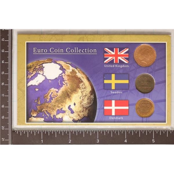 3 COIN EURO COIN COLLECTION: 1998 UNITED KINGDOM