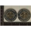 Image 1 : 2 ENCASED STATE QUARTERS. 2001-P RHODE ISLAND &