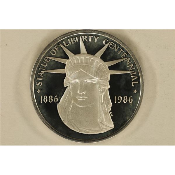 1986 US SILVER PF ROUND STATUE OF LIBERTY