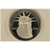 Image 1 : 1986 US SILVER PF ROUND STATUE OF LIBERTY