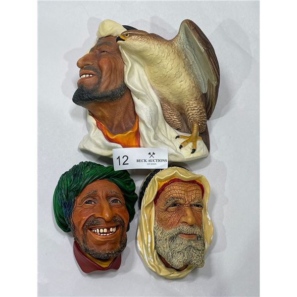 Bosson Heads"Men Of The Deserts" Including Syrian, Kurd, And Desert Hawk"