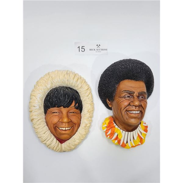 Bosson Heads"Hot And Cold" Including Inuit Eskimo, Fijian