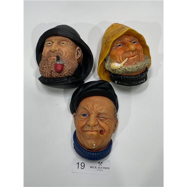 Bosson Heads :The Seafarers" Including Sea Captain, Old Salt, Boatman And Clipper Captain