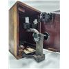 Image 4 : Antique Bausch And Lomb Microscope, 10x lens