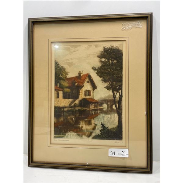 Florence, Vintage Olden Day Print 21L x 17W