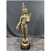 Image 1 : The Goddess Tara, Antique Indian Bronze Sculpture, Damaged Arm 57T